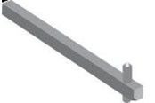 Komponenter för switchboxar och skåp - ABB Shaft oxs6x250 - 1SCA101660R1001