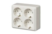 Switch-enheter - ABB Socket outlet schuko 4-g screwless term - 2TKA001001G1