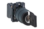 Tryckknappar och signalenheter - Schneider Electric Black selec to r switch diam 22 keylock - XB5AG21