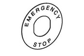 Tryckknappar och signalenheter - Schneider Electric E. stop legend plate - ZBY9101