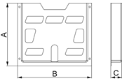 Switchboxar och skåp - Schneider Electric Step slides for 320depth pla - NSYDPA44
