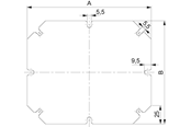 Switchboxar och skåp - Schneider Electric Plain mounting plate box 300x300 - NSYAMPM2924TB