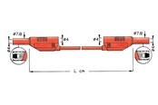 Instrument - Elma Instruments Test lead - 2711 red 100cm - 5703317459909