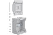 Switchboxar och skåp - Hager Enclosure 6 module 1 row ip65 - VE106N