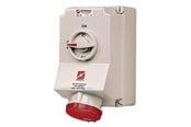CEE materiel - Mennekes Wall mounted recept. 63a5p6h400v ip44 - 5959A