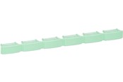 Koppar kablage - LK Colour code bar green for patchpanel 6p - 208B7171