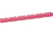 Koppar kablage - LK Colour code bar red for patchpanel 6port - 208B7172
