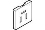 Sockel & lådor - LK Teleoutlet fuga t1 cover 3 poles to md 88 white - 530D6126-858