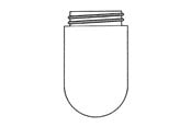 Lampor - Teknisk Belysnings Industri Cylinder glass / stable glass clear glass 84.5 mm thread - 726B0043