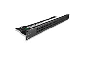 Koppar kablage - Leviton Voice patch panel 50xrj45.1u black - C5CPNLU504PK2M