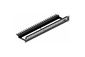 Koppar kablage - Leviton Patch panel for 24xrj45 tool-free jacks 1u black - MMCPNLX24SIJ2MIL