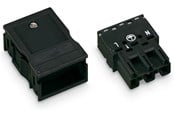 Kablar och ledningar - WAGO Plug with strain relief housing 3-pole black - 770-113