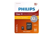 Flashram & USB Flash Drives - Philips FM32MP45B - flash memory card - 32 GB - microSDHC UHS-I - FM32MP45B/00
