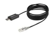 Nätverkskabel - StarTech.com 6 ft. / 1.8 m Cisco USB Console Cable - USB to RJ45 - 460Kbps - serial cable - 1.8 m - black - Svart - 1m - ICUSBROLLOVR