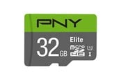 Flashram & USB Flash Drives - PNY Elite MicroSD/SD - 100MB/s - 32GB - P-SDU32GU185GW-GE