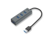 USB Hub - I-Tec USB 3.0 Metal Passive HUB - USB 3.0 - 4-Port USB Hub - USB 3.2 - 4 porte - Grey - U3HUBMETAL403