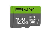 Flashram & USB Flash Drives - PNY Elite MicroSD/SD - 100MB/s - 128GB - P-SDU128V11100EL-GE