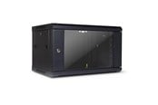 Rack chassis - Inter-Tech SMA-6406 Wall Mounted Rack 6U 450mm Load up to 30Kg Glass Door Black RAL9005 - 88887252