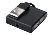 USB Hub - MicroConnect Connect - hub - 4 ports USB Hub - 4 porte - Svart - MC-USB2.0HUB4P