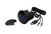 USB Hub - ICY BOX 4 Port HUB - USB 3.0 USB Hub - USB 3.0 - 4 porte - Svart - IB-HUB1403A