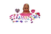 Kreativa spel - Happy Friend Make Up & Hairstyling Head Blond Hair B/O - 504402