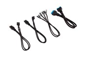 Chassi, tillbehör - Corsair Premium Sleeved Front Panel Extension Kit 30cm - Svart - CC-8900244