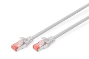 Nätverkskabel - DIGITUS CAT 6 S-FTP Patch Cord - 0.25m - Grå - 0.25m - DK-1644-0025
