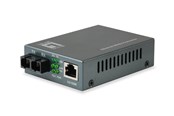Repeatrar, förstärkare, broar och transceivers - LevelOne FVT-1102 RJ45 to SC Fast Ethernet Media Converter Single-Mode Fiber 1310nm 20km - FVT-1102
