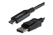 Displaykabel - StarTech.com 5.9 ft. (1.8 m) - USB-C to DisplayPort Adapter Cable - 8K - HBR3 - external video adapter - black - CDP2DP146B