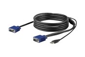 KVM cable - StarTech.com 10ft / 3m USB KVM Cable for Rackmount Consoles - VGA and USB - video / USB cable - 3 m - RKCONSUV10