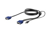 KVM cable - StarTech.com 6ft / 1.8m USB KVM Cable for Rackmount Consoles - VGA and USB - video / USB cable - 1.8 m - RKCONSUV6
