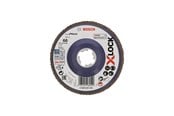 Vinkelslip - Bosch X-LOCK lamellslipskivor, rak version, plastplatta, Ø 125 mm, G 60, X571, Best for Metal, 1 st D = 125 mm, G = 60, rak - 2608619210