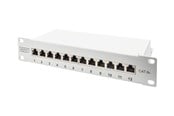Nätverks tillbehör - DIGITUS DN-91612S-EA-G - patch panel - 1U - 10" - DN-91612S-EA-G
