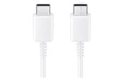 USB-kabel - Samsung USB cable USB-C (M) to USB-C (M) USB 2.0 (Max 3A/25W) 1 m white - EP-DA705BWEGWW