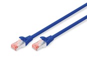 Nätverkskabel - DIGITUS CAT 6 S-FTP Patch Cord - 5m - Blå - 5m - DK-1644-050/B