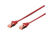 Nätverkskabel - DIGITUS CAT 6 S/FTP Patchk..5m.rot - Röd - 5m - DK-1644-050/R