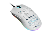 Mus - DUTZO Keiryō RGB - Matt White - Gamingmus - Optic - 6 knappar - Vit med RGB ljus - KEIRYO3389-RGB-MW