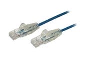 Nätverkskabel - StarTech.com 0.5m CAT6 Cable - Blue Slim CAT6 Patch Cord - Snagless - LSZH - patch cable - 50 cm - blue - Blå - 0.5m - N6PAT50CMBLS