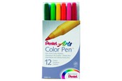Skriv- och ritverktyg - Pentel S360-12 Color Pen ass. - S360-12