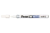 Skriv- och ritverktyg - Pentel X100W-S White marker 2.0mm Round - X100WS