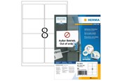 Papper, Fotopapper & Etiketter - HERMA Removable Labels 99.1x67.7 100 Sheets DIN A4 - 10312