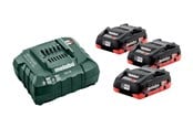 Akku & Charger - Metabo Basis-Set 3 x LiHD 4.0 Ah (685132000) - 685132000