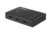 Video Switch - StarTech.com 4 Port HDMI Video Switch - 3x HDMI & 1x DisplayPort - 4K 60Hz - video/audio switch - 4 ports - VS421HDDP