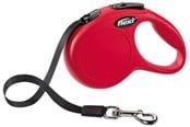 Hundar - Flexi New Classic L  leash 8 m red, 50kg - FL-3006