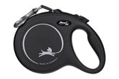 Hundar - Flexi New Classic Hund utdragbart koppel 8 m, Svart, Max 50kg. - FL-3020