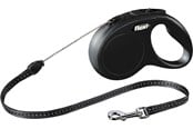 Hundar - Flexi New CLASSIC S  Leash 5 m black - FL-2528