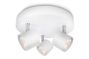 Lampor - Philips Star spotlight, LED 3x16,5W, vit - 915004146301