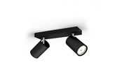 Lampor - Philips Kosipo spotskena 2xGU10, svart - 915005531901