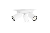 Lampor - Philips Pongee spot rund 3xGU10, vit - 915005531101