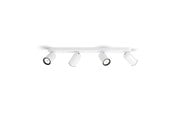 Lampor - Philips Pongee spotskena 4xGU10, vit - 915005531401